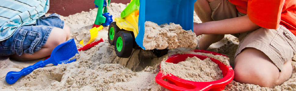 Children playing in a sandbox
