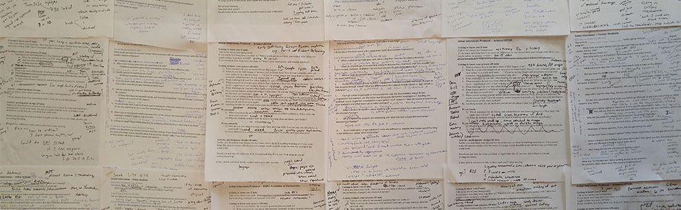 Papers laying side by side