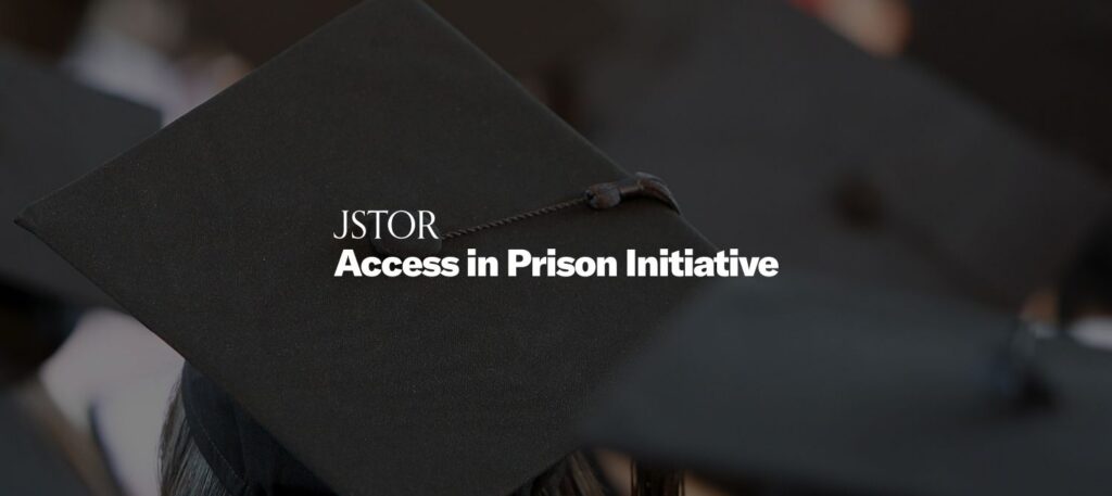 JSTOR Access in Prison Initiative on black background